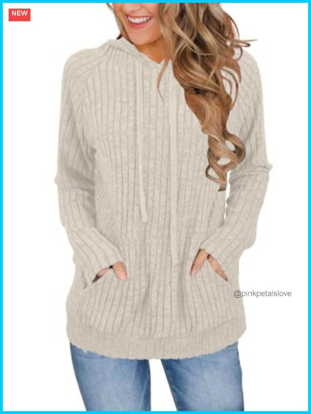 Women Long Sleeve Hoodie Pullover Sweater Casual Loose Fit Top